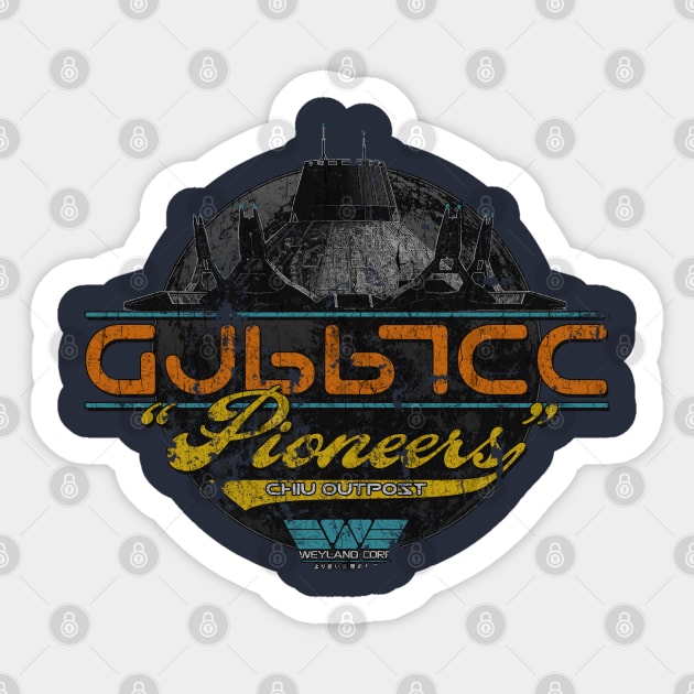 WEYLAND GJ 667CC PIONEERS - Vintage Sticker by JCD666